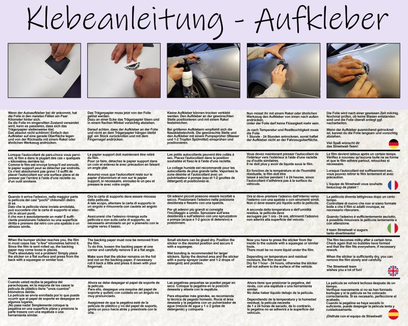 Preview: Klebeanleitung Aufkleber